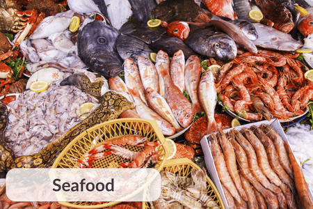 Fresh seafood