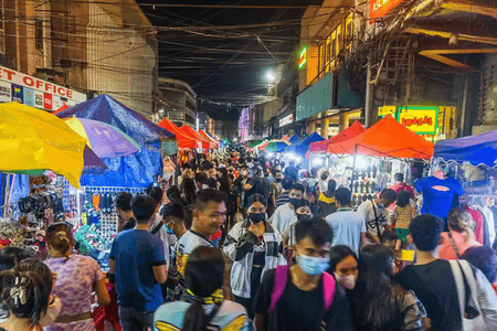 Colon Night Market bustling with people