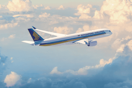 シンガポール航空の飛行機