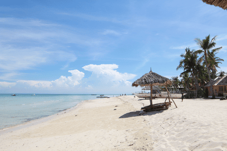 beach in Cebu with white sand