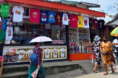 Souvenir shop outside Simala Shrine