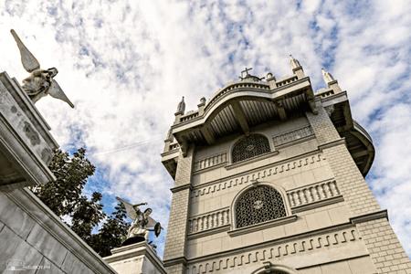 View of one of the towers of Simala Shrine