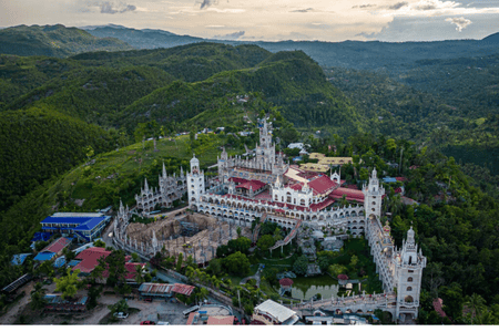 Aerial view of the Simala Shrine