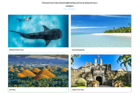 collage of Cebu tours offered