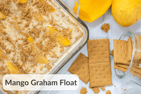 Mango graham float: a layered Filipino dessert