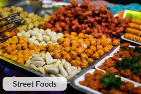 Street Foods on display